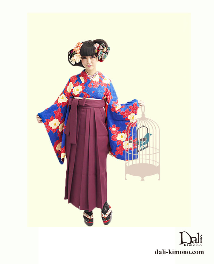 100712:ミミちゃん 髪飾り 卒業式 アンティーク着物 