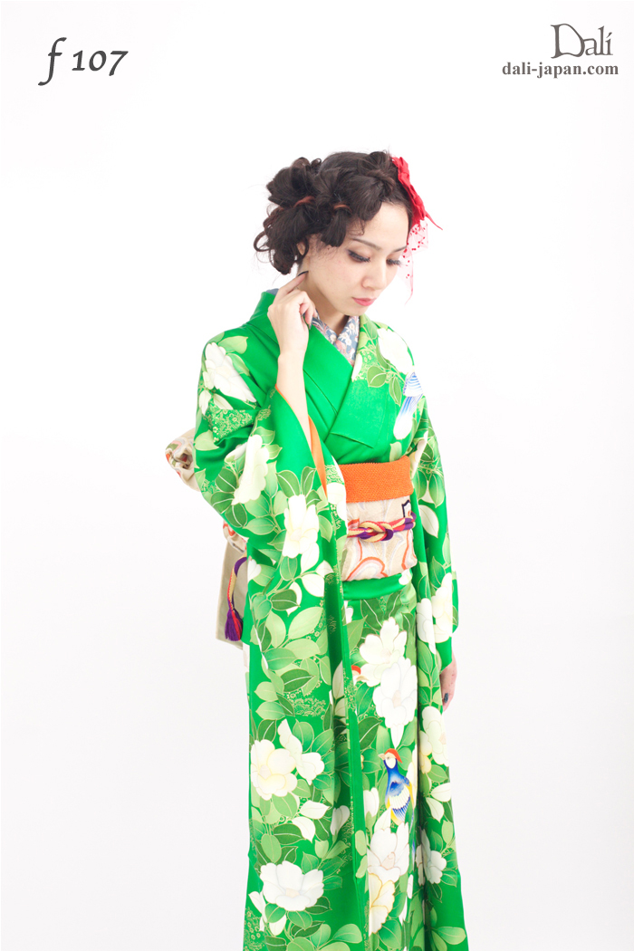 100839:青山香純　ロング　まとめ髪　髪飾り　振袖　成人式　アンティーク着物　 by Dali photo theater