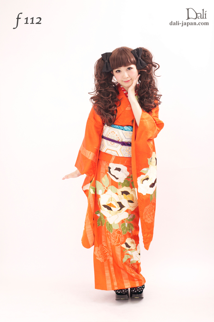 100859:ミミちゃん ウイッグL ツインテール 髪飾り 振袖 成人式 アンティーク着物 