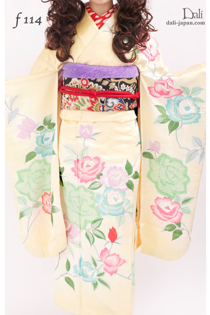 100875:ミミちゃん ロング ウイッグL ツインテール 髪飾り 振袖 成人式 アンティーク着物 